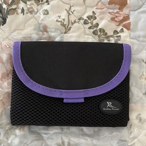 Lori Greiner Belt Free Buddy Pouch , black and purple